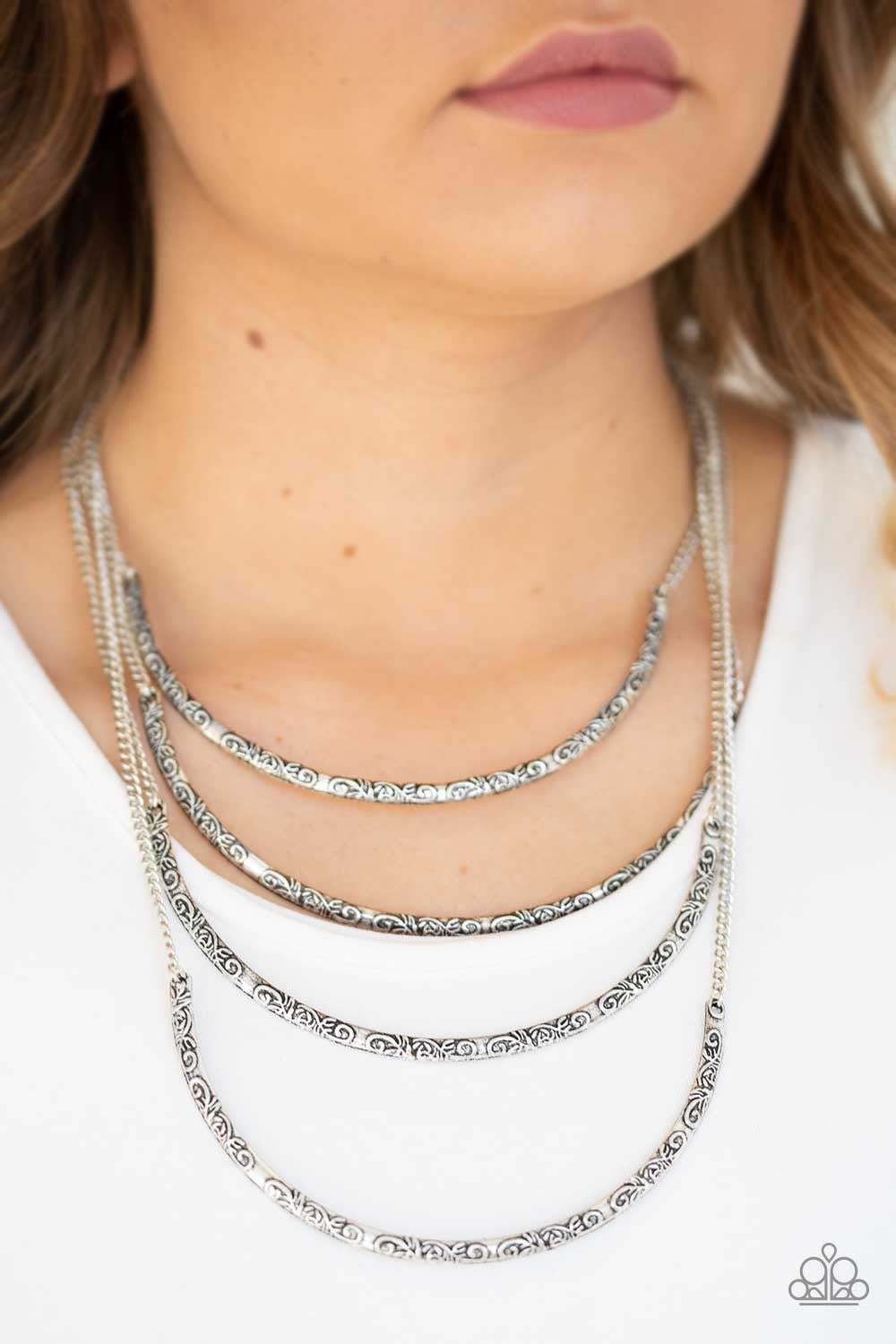 silver necklace