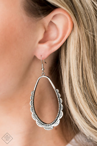 silver earrings