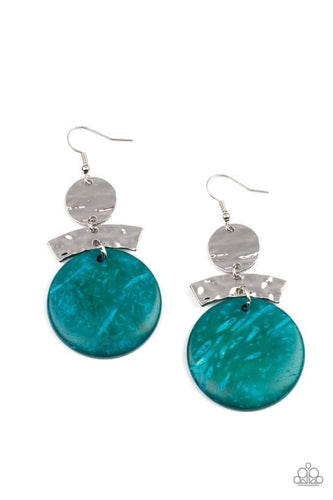 blue green earrings