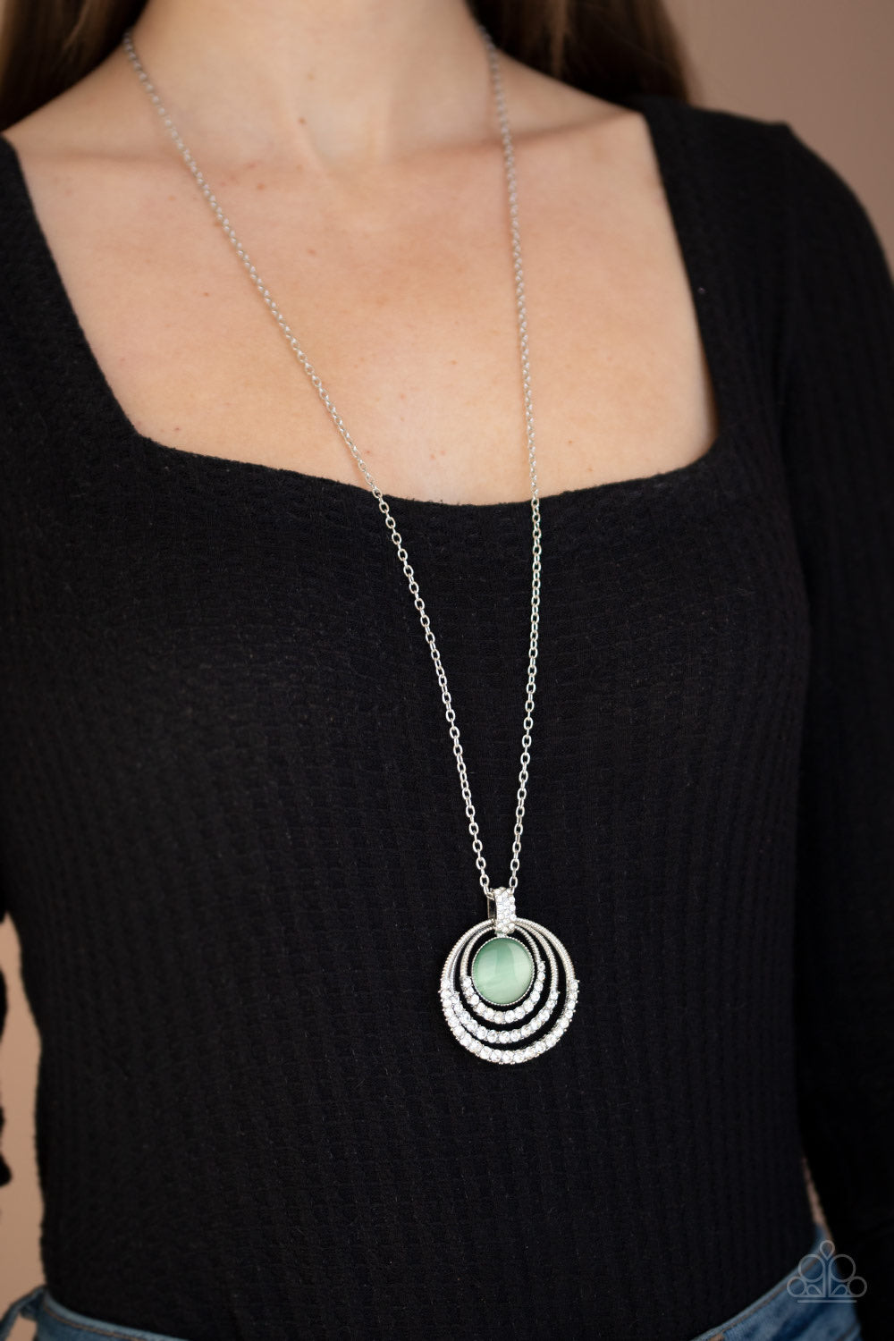 green pendant necklace