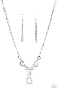 silver necklace earrings