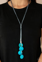 Load image into Gallery viewer, blue tassel pendant