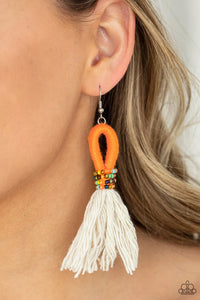 orange earrings