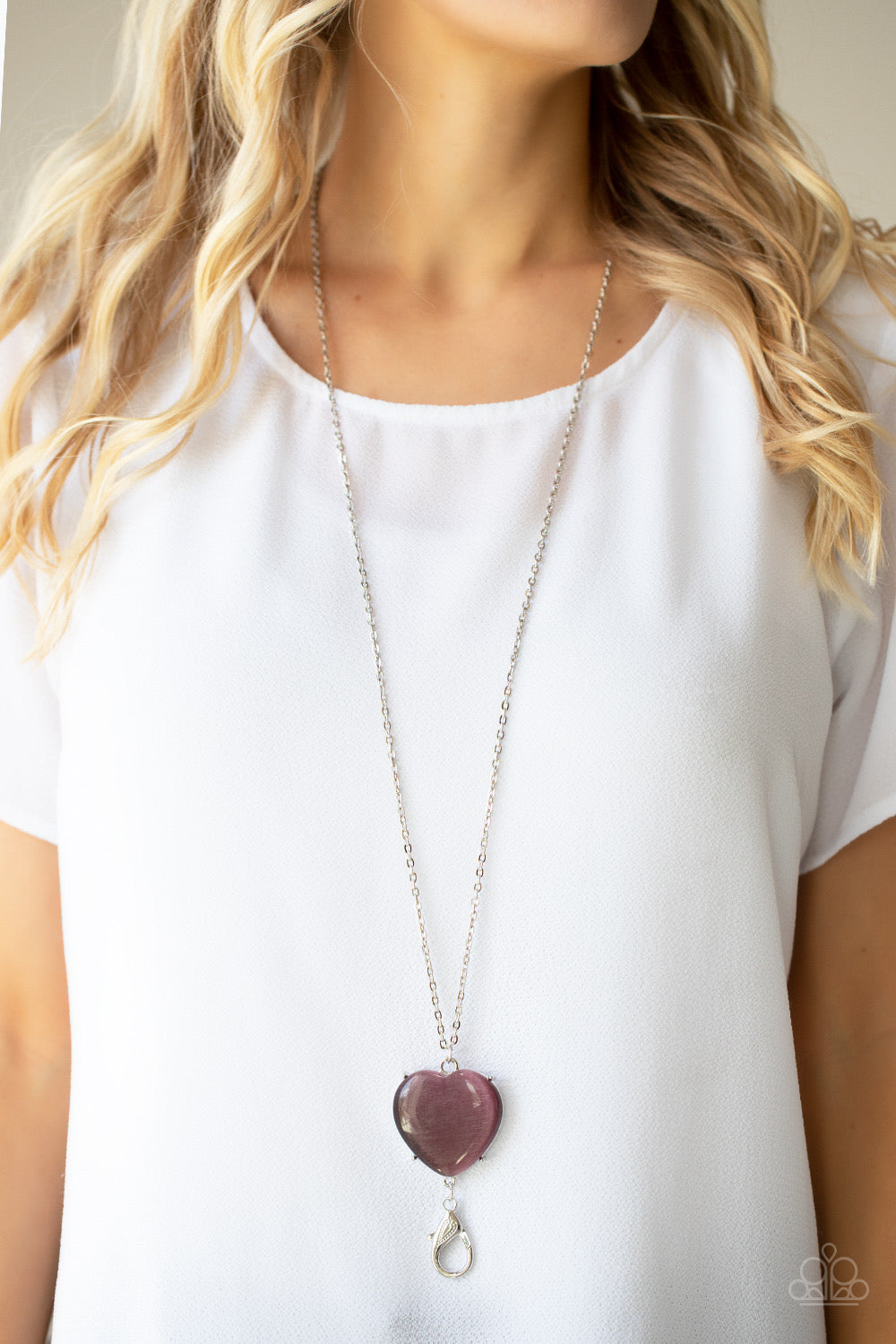 Purple Pendant Necklace