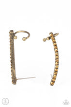 Load image into Gallery viewer, Give Me The SWOOP - Brass Post Earring