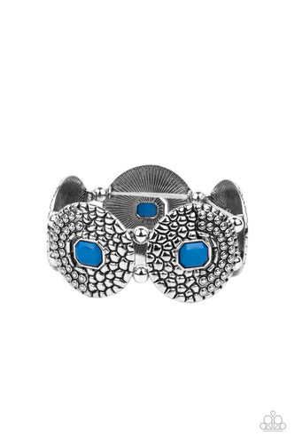 blue silver rhinestone bracelet