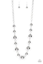 Load image into Gallery viewer, silver beads necklace