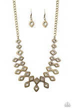 Load image into Gallery viewer, gold brass necklace earring