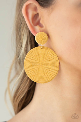 yellow earrings